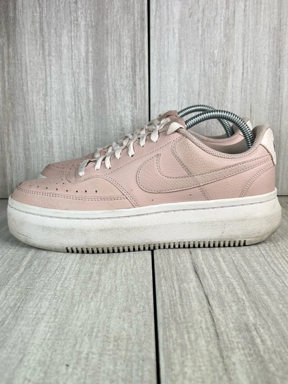 Nike Court Vision Alta LTR Soft Pink Chunky Platform Sneaker Women’s Size 9.5
